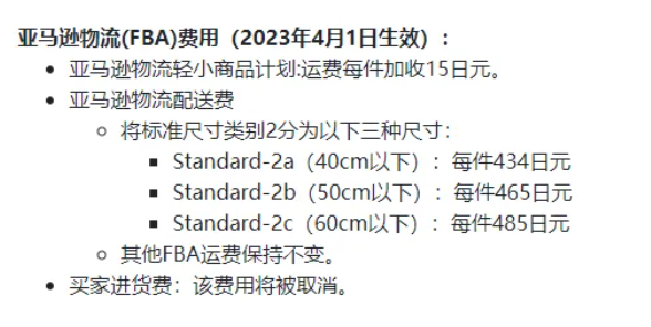 亞馬遜FBA將上調FBA費用